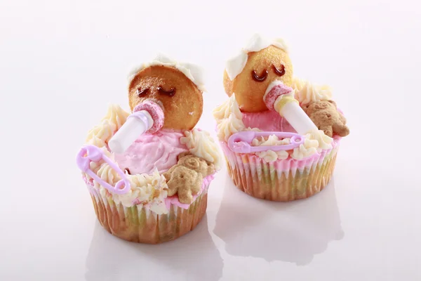 Baby shaped cupcakes — Stock Photo, Image