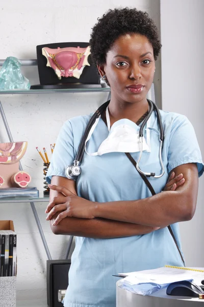 Lindo médico afro-americano — Foto de Stock