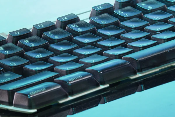 Luminescent computer keyboard — Stock Photo, Image