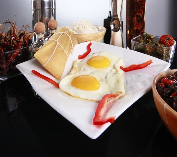 Staple latino breakfast — Stock Photo, Image