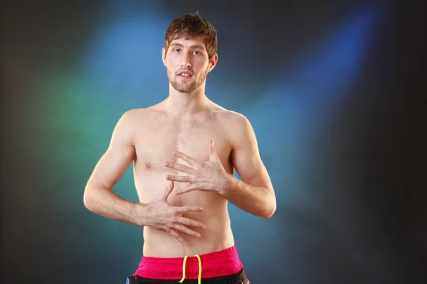 Jovem de boxers — Fotografia de Stock