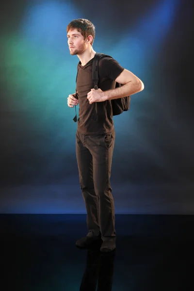 Young boy with bag — Stock Photo, Image