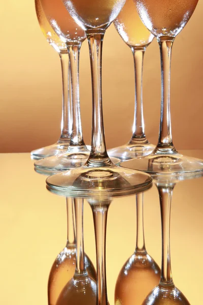 Glasses of sparkling wine — Stock Photo, Image