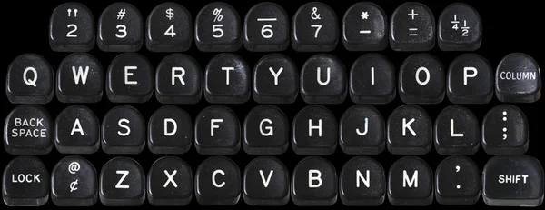 50's typrwriter key set — 스톡 사진