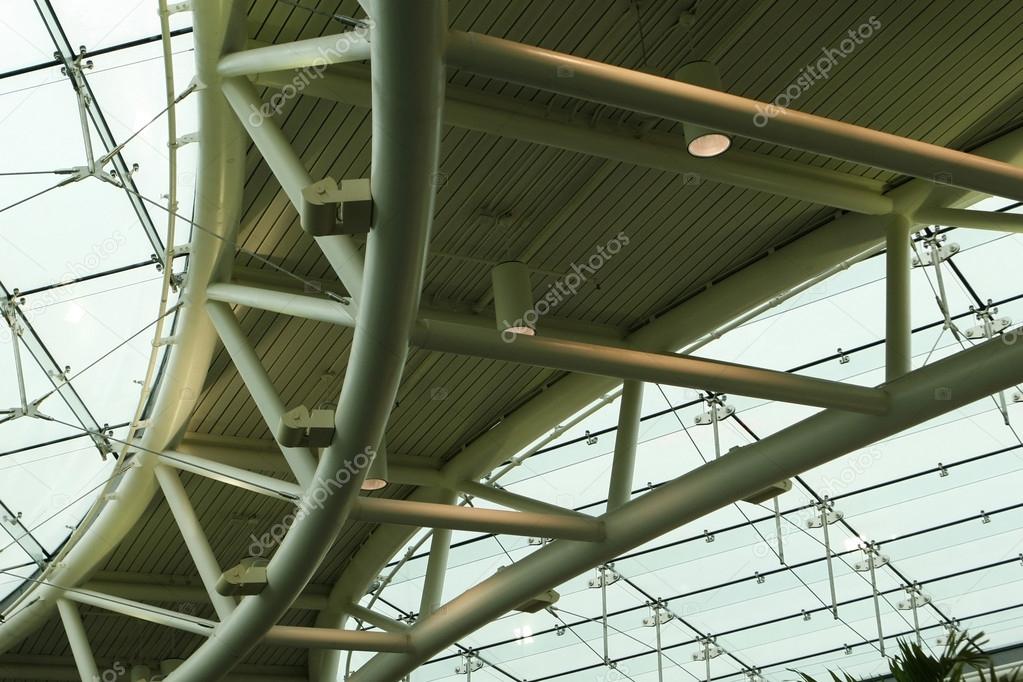 Contemporary steel roof structure