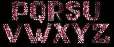 Parlayan şeker alfabesi