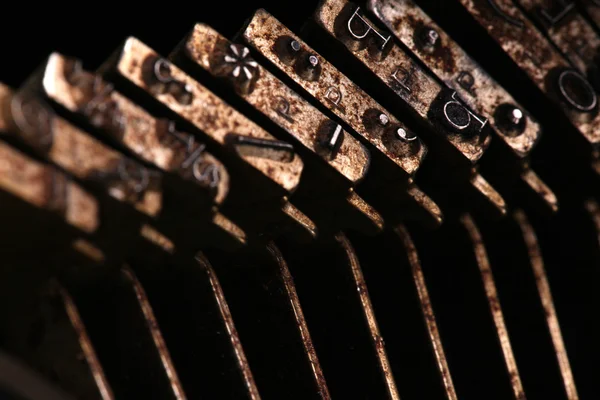 Oldtimer-Schreibmaschinenschlüssel — Stockfoto