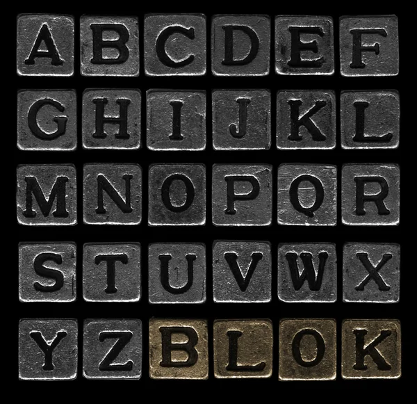 Type de bloc métallique miniature débité — Photo