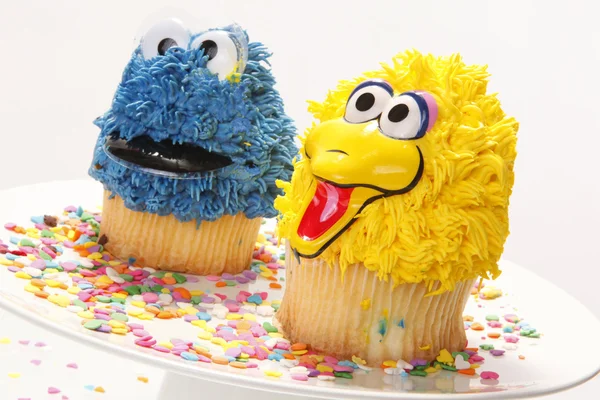 Cupcakes creativos y espolvorear fiesta — Foto de Stock