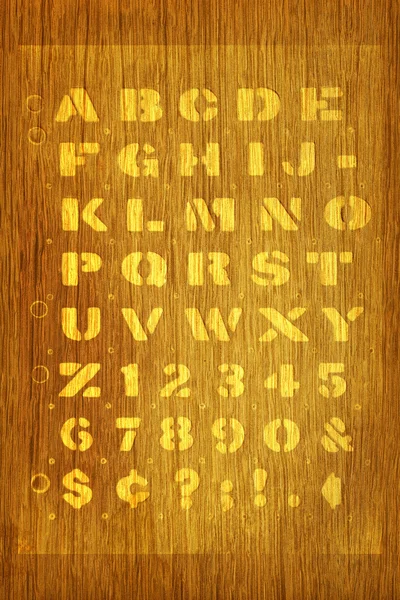 Stenciled alphabet background — Zdjęcie stockowe