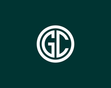 GC CG 'nin logosu DESIGN VECTOR TEMPlate. GC CG logosu DESIGN.