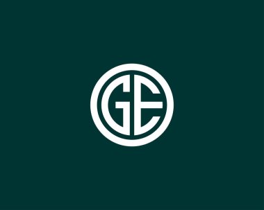 GE EG harfli logo DESIGN VECTOR TEMPLATE. GG EG Logosu DESIGN.