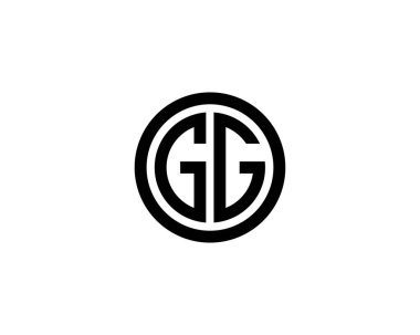 G GG harfli logo, DESIGN VECTOR TEMPLATE. G GG logosu DESIGN.