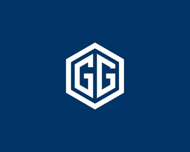 G GG harfli logo, DESIGN VECTOR TEMPLATE. G GG logosu DESIGN.