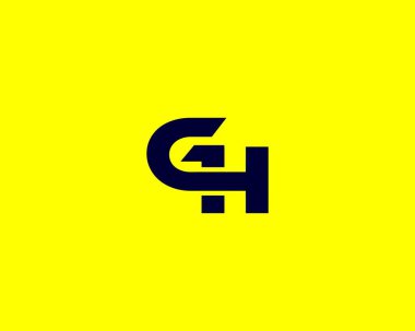GH HG Letter logosu DESIGN VECTOR TEMPLATE. GH HG logosu DESIGN.