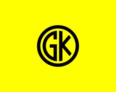 GK KG Letter logosu DESIGN VECTOR TEMPLATE. GK KG logosu DESIGN.