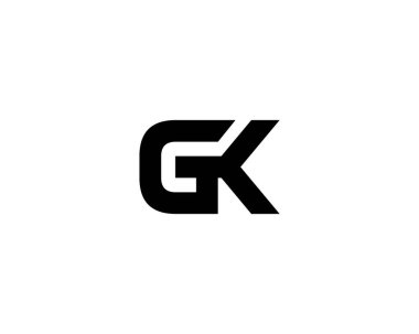 GK KG Letter logosu DESIGN VECTOR TEMPLATE. GK KG logosu DESIGN.