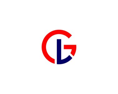 GL LG Letter logosu DESIGN VECTOR TEMPLATE. GL LG logosu DESIGN.