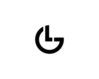 GL LG Letter logosu DESIGN VECTOR TEMPLATE. GL LG logosu DESIGN.