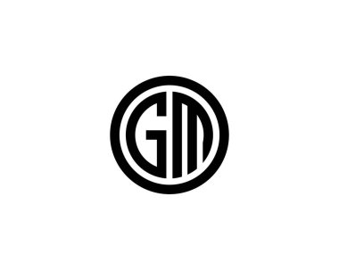 GM MG harfli logo DESIGN VECTOR TEMPLATE. GM MG logosu DESIGN.