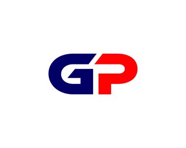 GP PG harfli logo DESIGN VECTOR TEMPLATE. GP PG logosu DESIGN.