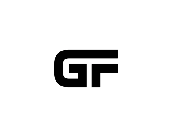 Gfg Harfli Logo Design Vector Template Gfg Logosu Design — Stok Vektör