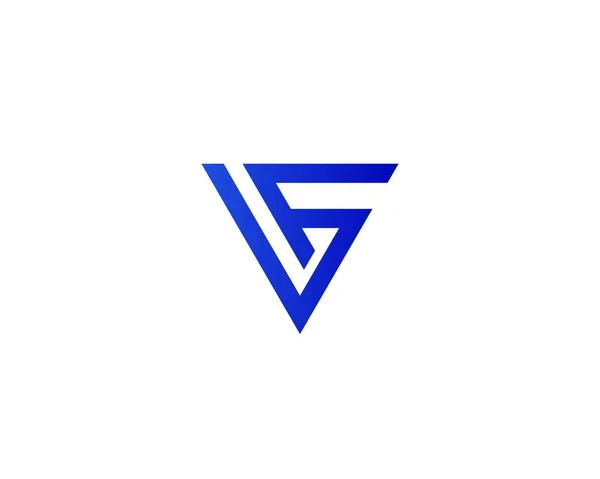 Fgレターロゴデザインベクトルテンプレート Logo Design — ストックベクタ