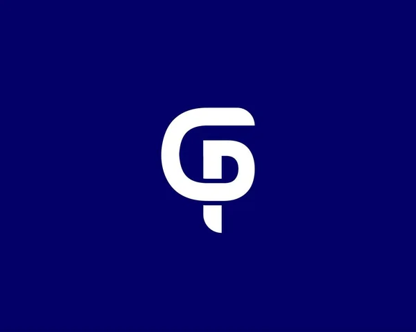 Letter Logo Design Vector Template Pgロゴデザイン — ストックベクタ