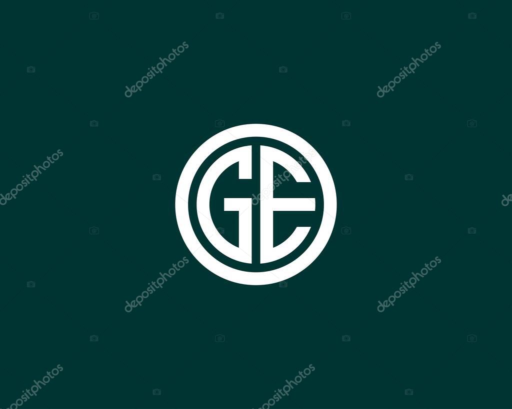 GE EG LETTER LOGO DESIGN VECTOR TEMPLATE. GE EG LOGO DESIGN.