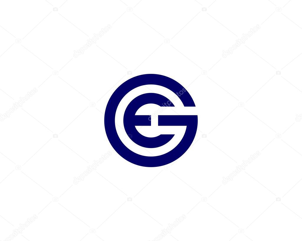 GE EG LETTER LOGO DESIGN VECTOR TEMPLATE. GE EG LOGO DESIGN.