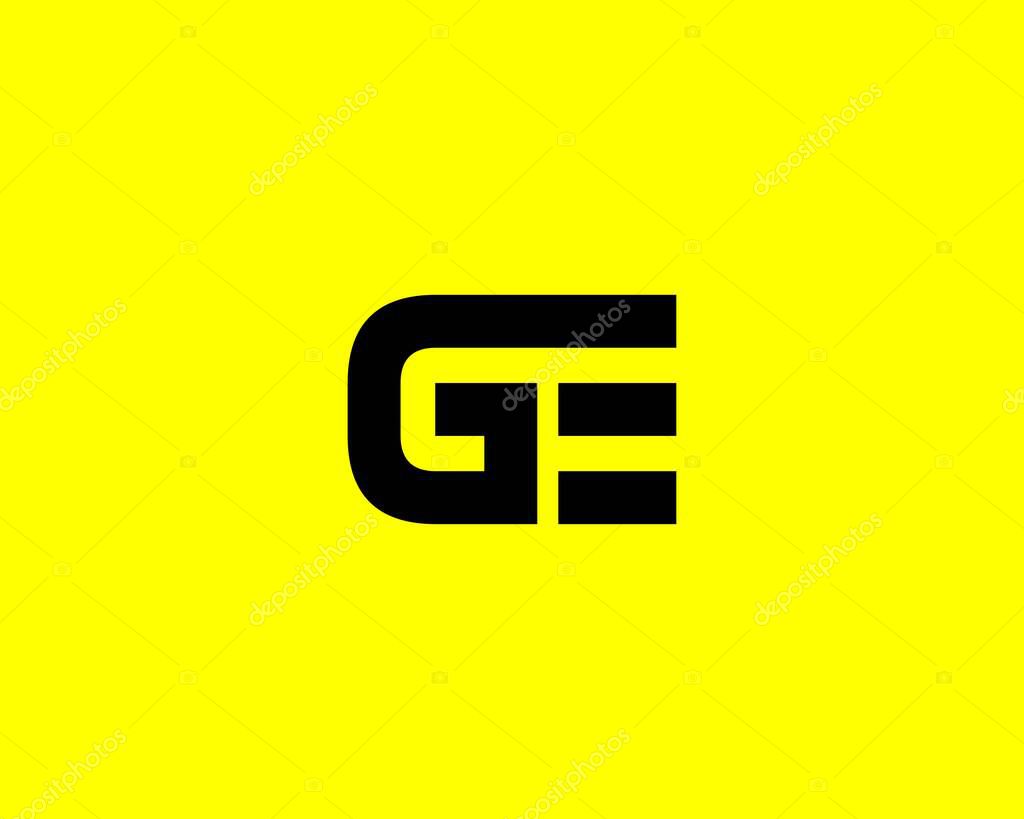 GE EG LETTER LOGO DESIGN VECTOR TEMPLATE. GE EG LOGO DESIGN.