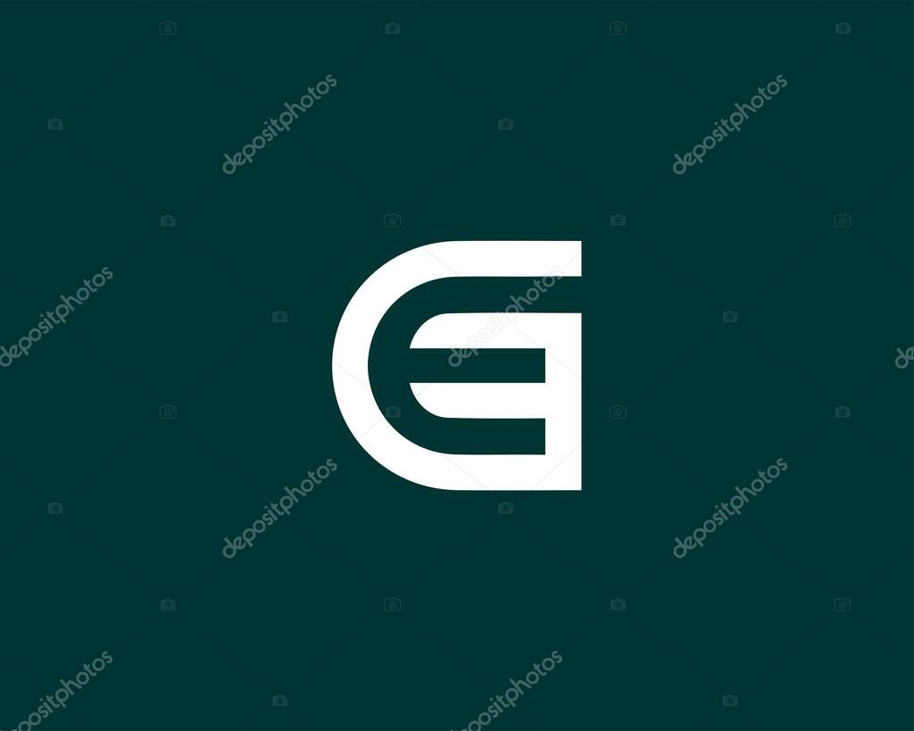 GE EG LETTER LOGO DESIGN VECTOR TEMPLATE. GE EG LOGO DESIGN.