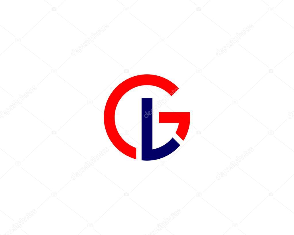 GL LG LETTER LOGO DESIGN VECTOR TEMPLATE. GL LG LOGO DESIGN.