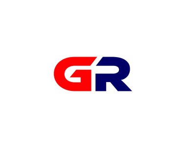 GR RG harfli logo DESIGN VECTOR TEMPLATE. GR RG logosu DESIGN.