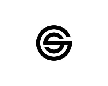 GG SG Letter logosu DESIGN VECTOR TEMPLATE. GS SG logosu DESIGN