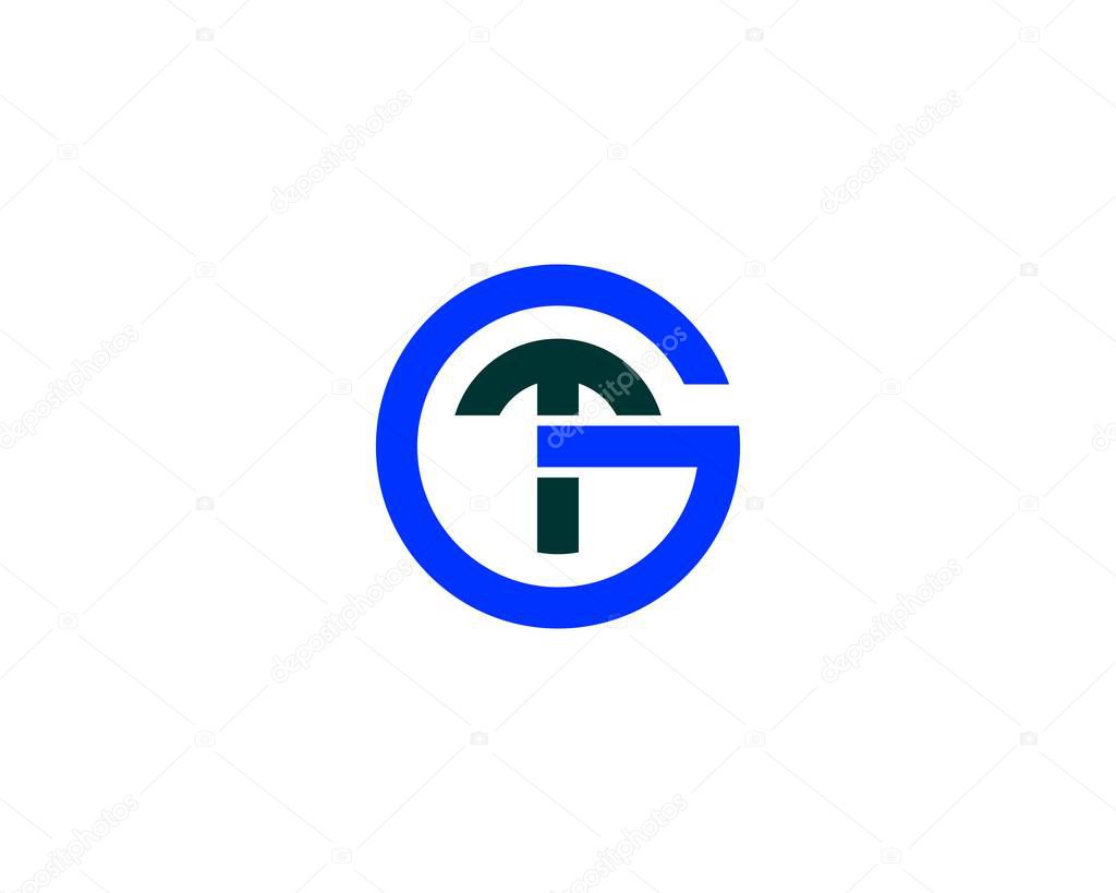 GT TG LETTER LOGO DESIGN VECTOR TEMPLATE. GT TG LOGO DESING.