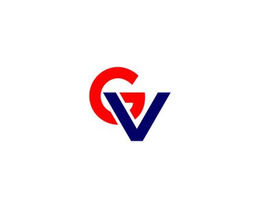 GV VG harfli logo DESIGN VECTOR TEMPLATE. GV VG logo DESIGN.