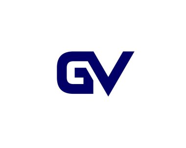 GV VG harfli logo DESIGN VECTOR TEMPLATE. GV VG logo DESIGN.