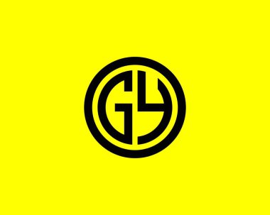 GY YG harfli logo DESIGN VECTOR TEMPLATE. GY YG logosu DESIGN.