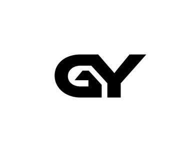 GY YG harfli logo DESIGN VECTOR TEMPLATE. GY YG logosu DESIGN.