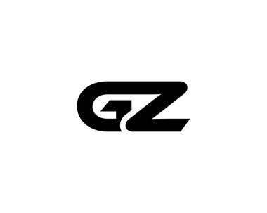 GZ ZG harfli logo DESIGN VECTOR TEMPLATE. GZ ZG logosu DESIGN.