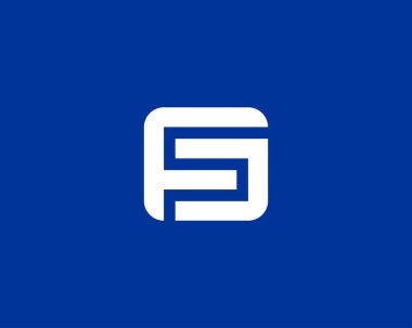 FC CF Letter logosu. DESIGN VECTOR TEMPlate. FC CF logosu DESIGN.