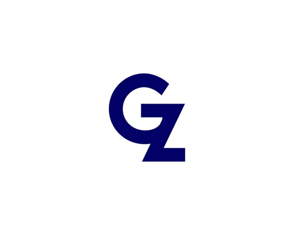 GZ ZG harfli logo DESIGN VECTOR TEMPLATE. GZ ZG logosu DESIGN.