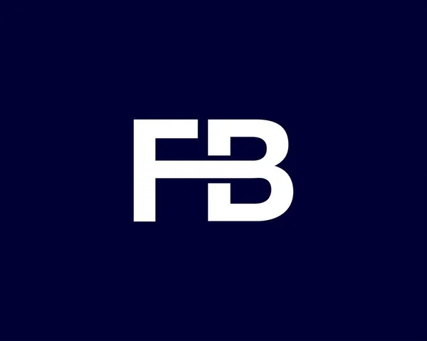 Bf字母Logo设计Vector Template Logo设计 — 图库矢量图片