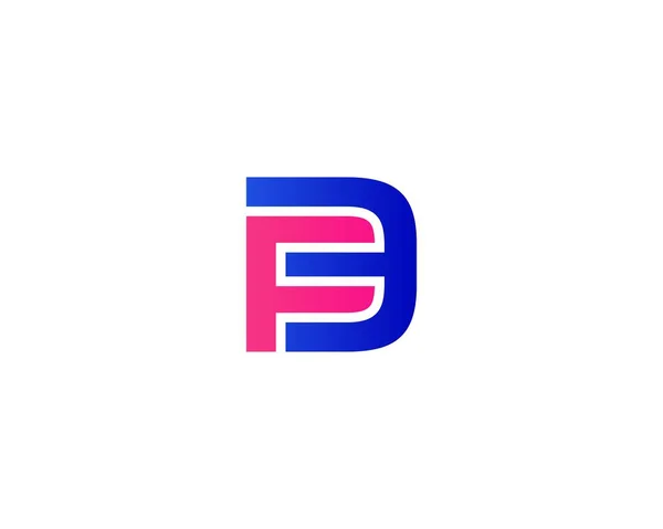 Efレターロゴデザインベクトルテンプレート Logo Design — ストックベクタ