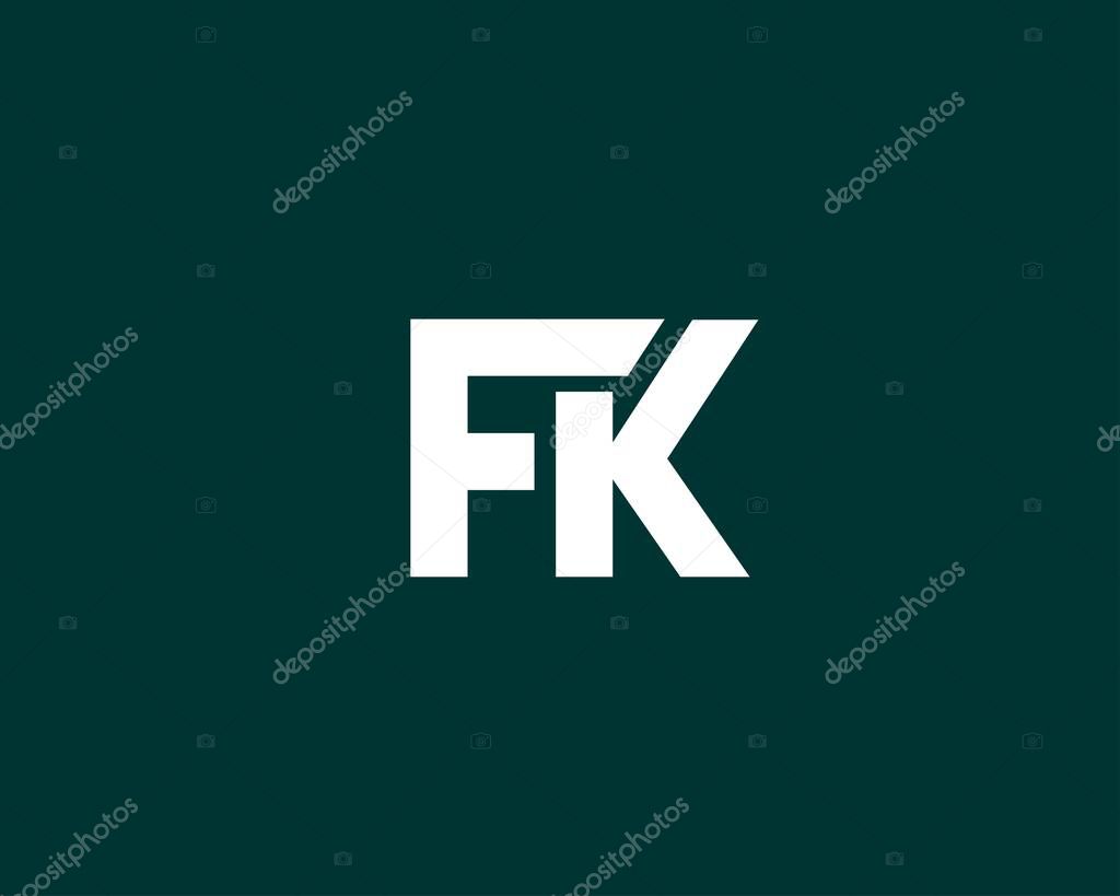FK KF LETTER LOGO DESIGN VECTOR TEMPLATE. FK KF LOGO DESIGN.
