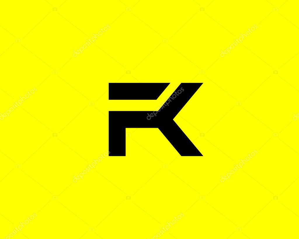 FK KF LETTER LOGO DESIGN VECTOR TEMPLATE. FK KF LOGO DESIGN.