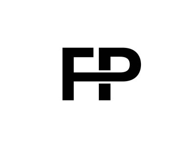 FP PF Letter logosu. DESIGN VECTOR TEMPlate. FP PF logosu DESIGN.