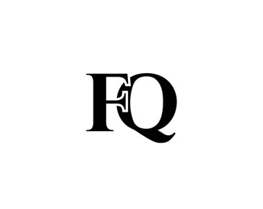 FQ QF harfli logo DESIGN VECTOR TEMPLATE. FQ QF LOGO DESIGN.