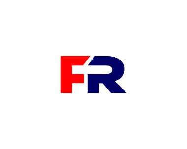 FR RF 'nin logosu, DESIGN VECTOR TEMPLATE. FR RF LOGO DESIGN.